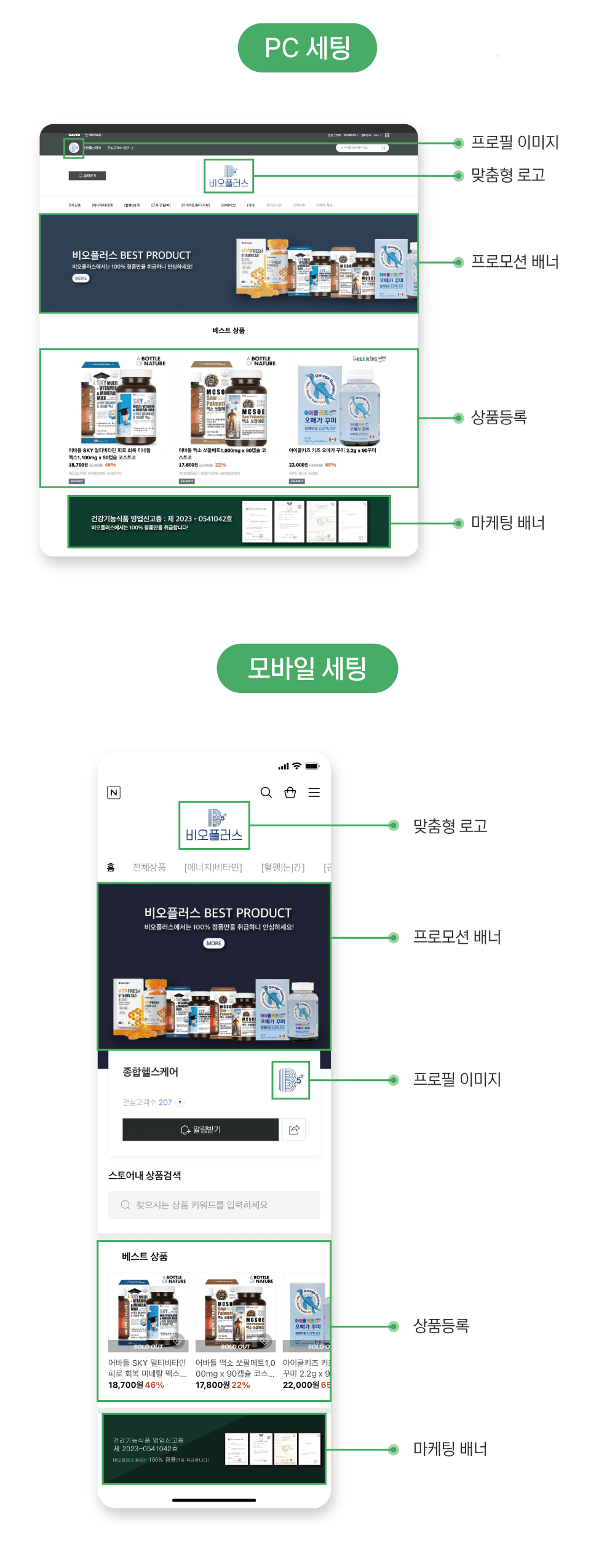 스마트스토어 서비스 영역 상세