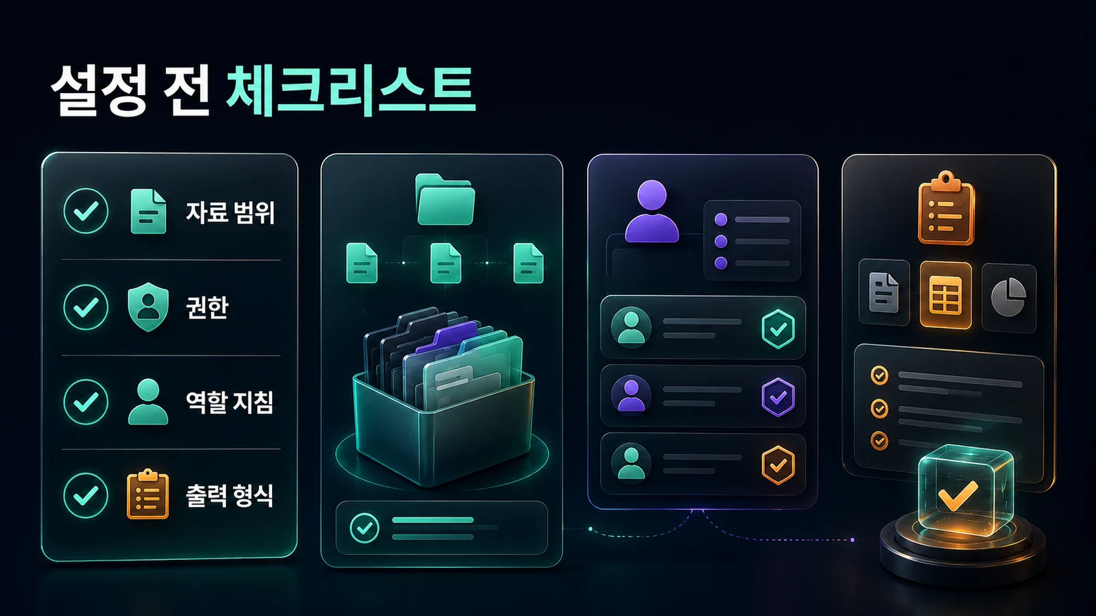 회사 자료 업로드 전 체크리스트