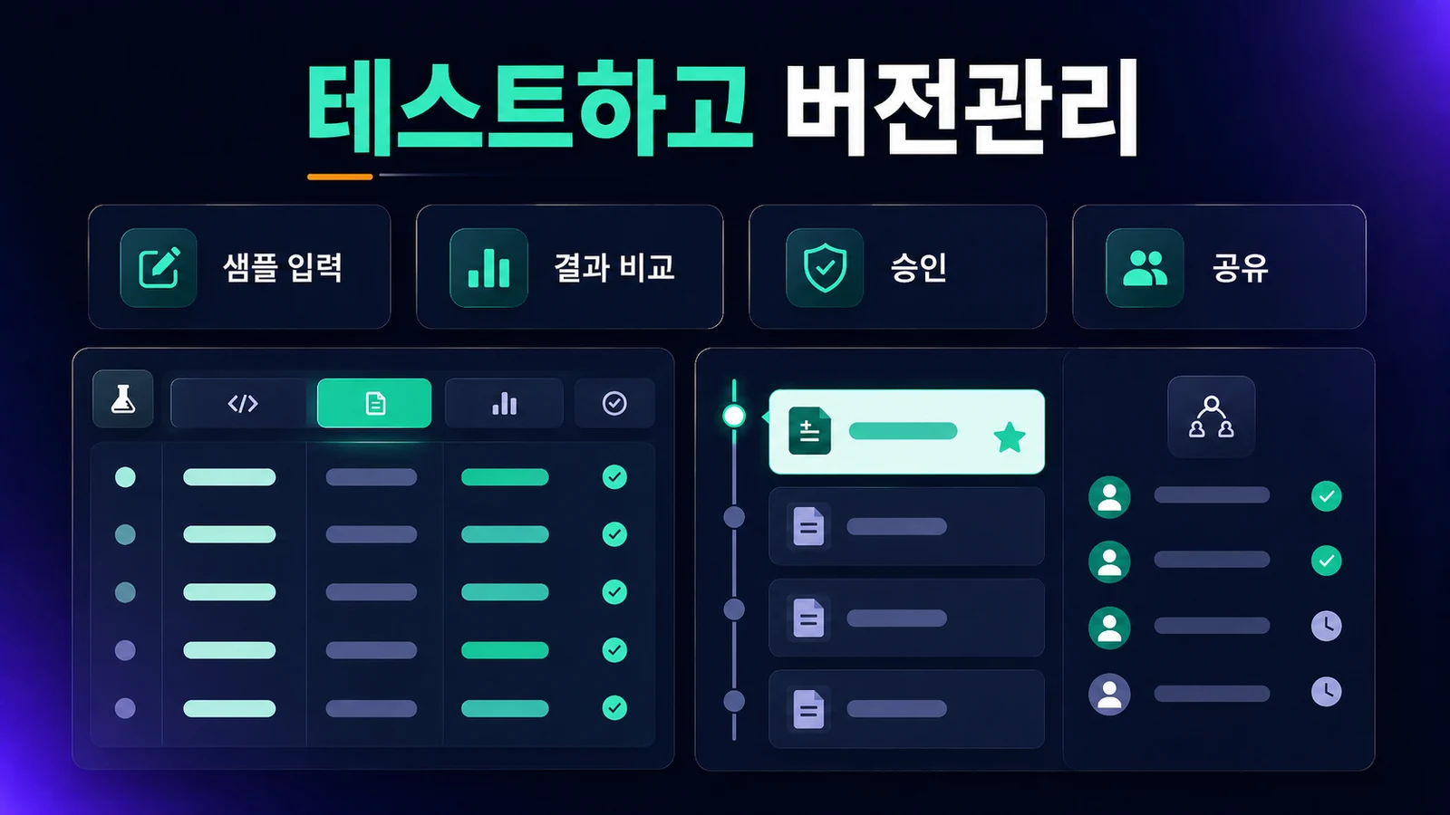 프롬프트 테스트, 승인, 버전관리 운영 지도